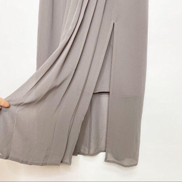 Warehouse Pleated Sleeveless Dress Size 6 - Picture 6 of 12